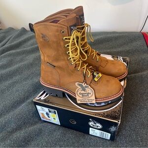 Georgia boot steel toe loggers 9.5 model G9382